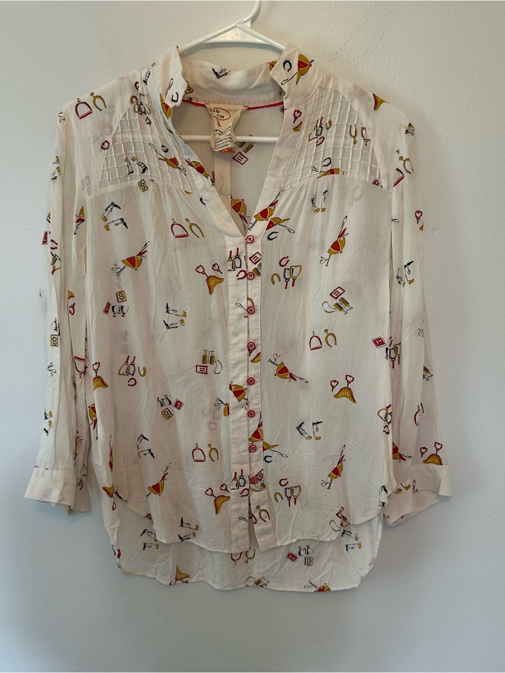 Rare Anthropologie Western Shirt Size 4